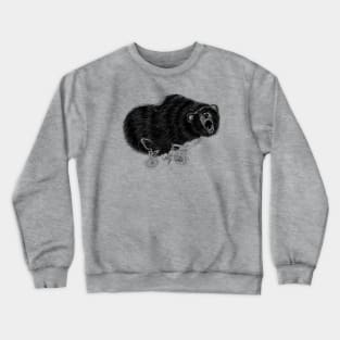 Recycling Bear Original Art on Vintage Bike Crewneck Sweatshirt